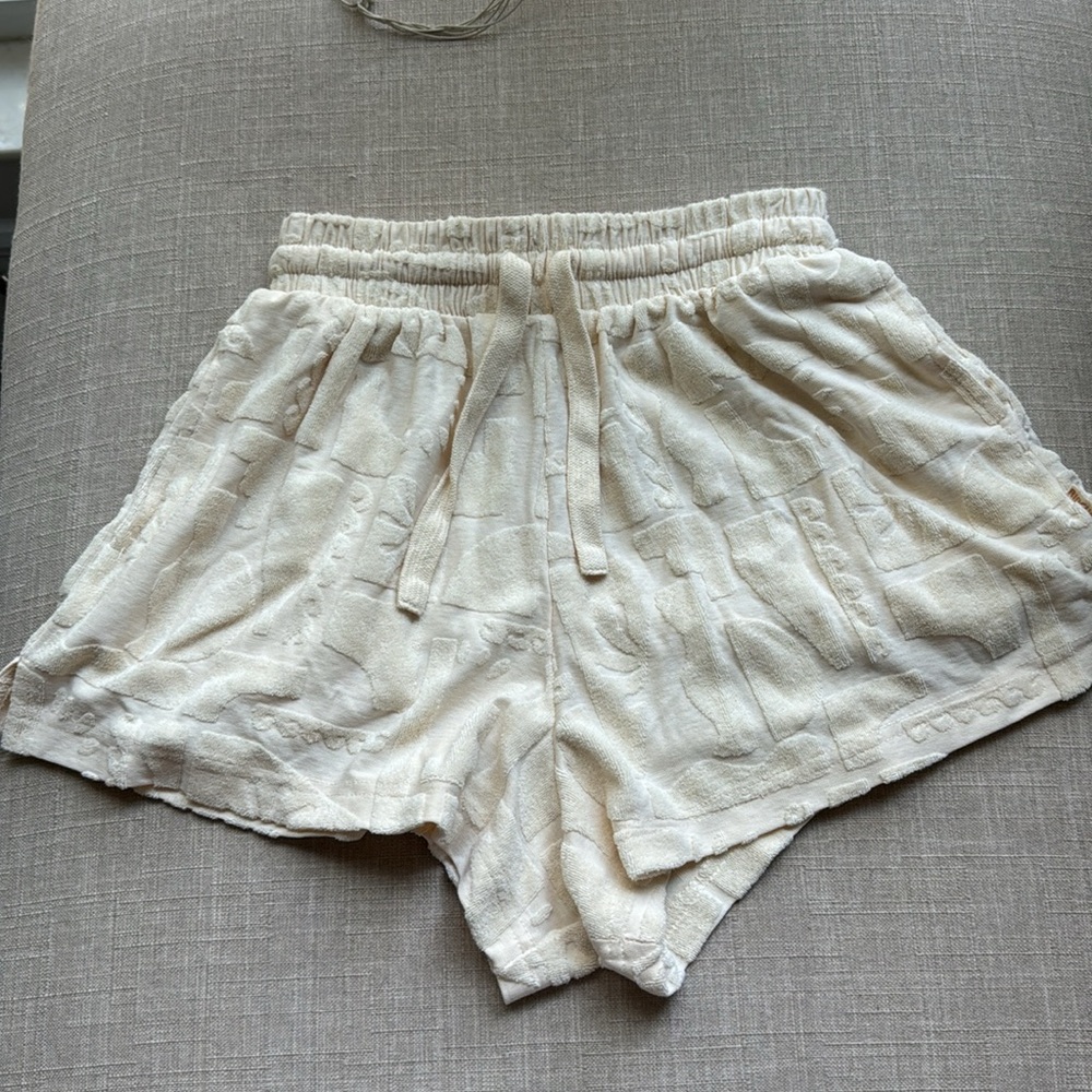 terry cloth beach cover up shorts